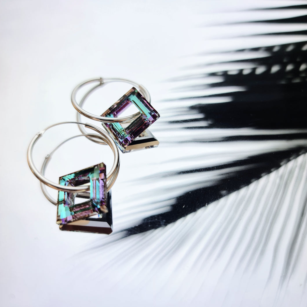 ACBY - petite 3D SQUARE earrings