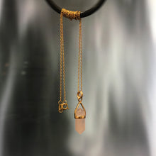 Load image into Gallery viewer, Cahana - RAW ROSE QUARTZ GOLD-PLATED NECKLACE
