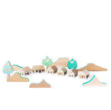 Cargar imagen en el visor de la galería, EPERFA - Village building blocks - Wooden toys
