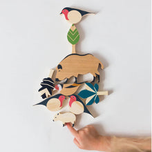 Load image into Gallery viewer, EPERFA- Forest animals set - Wooden toys
