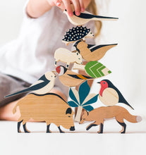 Load image into Gallery viewer, EPERFA- Forest animals set - Wooden toys
