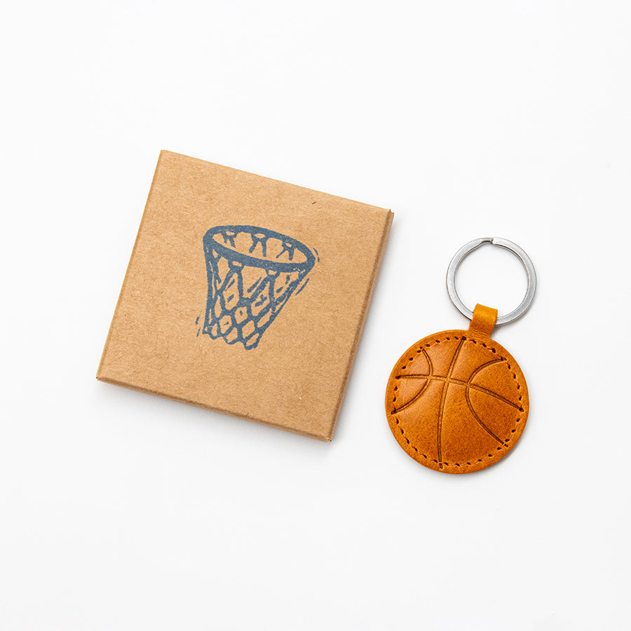 HERR PONG BERLIN -Mini Basketball Leather Keychain