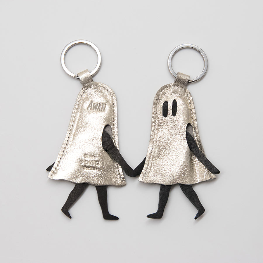 HERR PONG BERLIN - Little Ghost Leather Keychain