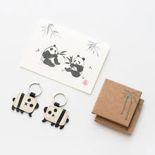 Cargar imagen en el visor de la galería, HERR PONG BERLIN - Mini Panda Leather Keychain
