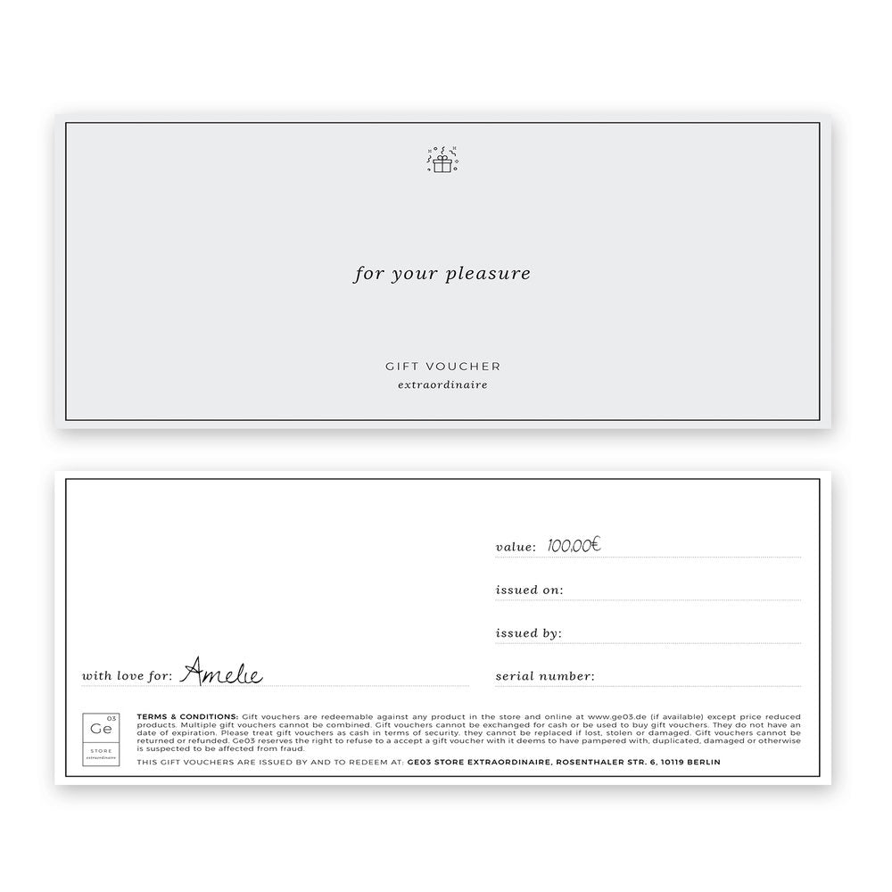 Ge03 - Voucher extraordinaire