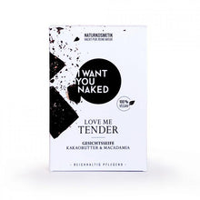 Load image into Gallery viewer, I want you naked - LOVE ME TENDER - Gesichtsseife Kakaobutter &amp; Macadamia
