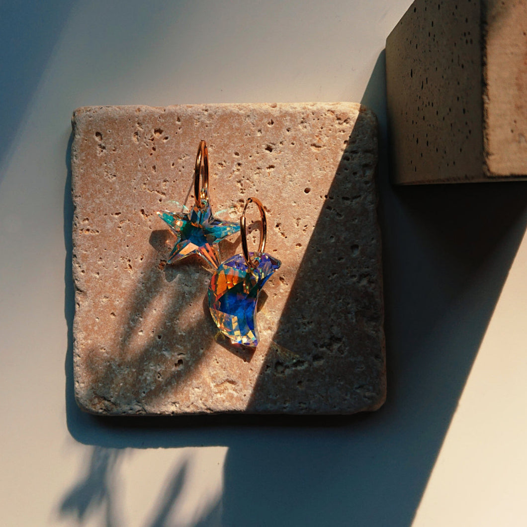 ACBY - MOON and STARS earrings